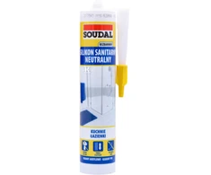 Soudal SILIKONINIS NEUTAS. SANITARINIS KLAIŠAS 280ML
