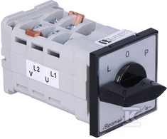 Spamel L-0-P 40A krypties keitimo jungiklis, sumontuotas į darbastalį - ŁK40- 3.8368P03