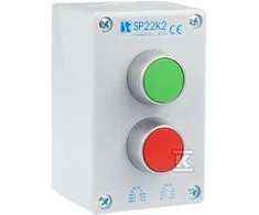 Spamel 2 skylių valdymo skydelis su mygtukais (SP22K2-1)