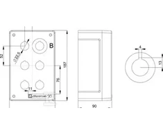 Spamel Daugiaskylė kasetė 2x3 skylės (SP22K6)