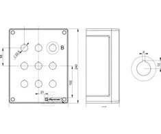 Spamel Daugiaskylė kasetė 3x3 skylės (SP22K9)