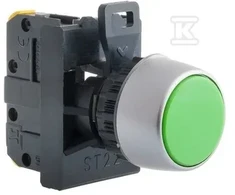 Spamel Valdymo mygtukas 22mm raudonas 1Z su grįžimu (ST22- KC- 10)