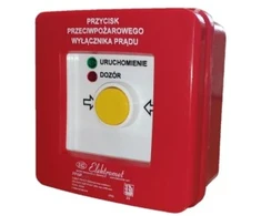 Spamel Rankinis priešgaisrinės apsaugos jungiklis PWP1 (1NO) su CNBOP sertifikatu - 2LED žalia/raudona 230V