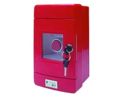 Spamel 2Z 2R mygtukas raudonas OBC korpuse nikelio žiede (SP22-WC-22 / OBC / A)