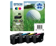Spausdintuvas „Epson Golf ball 34XL DURABrite Ultra Multipack“ 4 spalvų rašalas, didelės (D) talpos, juodas, žydras, rausvai raudonas, geltonas, pigmentinis rašalas, 16,3 ml, 10,8 ml, 1 vnt.