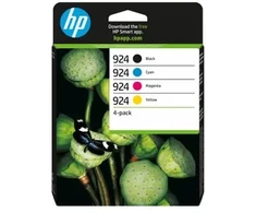 Spausdintuvas Hewlett Packard (HP) Originalios HP 924 CMYK rašalo kasetės 4 pakuotės