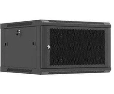 Lanberg Wall mounted installation cabinet 19" 6U 600X600 | WF01-6606-23B | Juodas