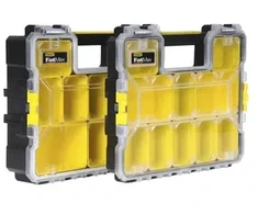 Stanley 1-97-518 įrankių dėžutė Maža dėžutė su dalimis Plastikas Juoda, Permatoma, Geltona