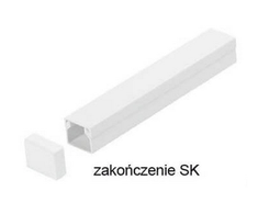 STASIŃSKI SP. Z O.O. Elektros instaliacijos juostelių priedai, baigimas BALTA SK 20x14 (1 vnt.)