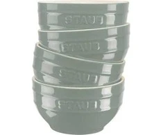 STAUB SERVING Rinkinys 4 misek 12 cm, eukaliptusowy