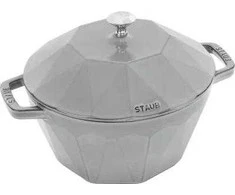 STAUB SPECIAL COCOTTE deimantinis ketaus puodas 2,8 l, pilkas
