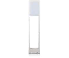 10W LED pastatomas šviestuvas V-TAC, 6400K, IP65, baltas, aukštis 80cm