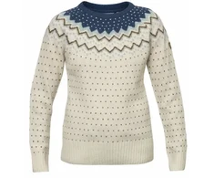 Moteriškas vilnonis džemperis Fjällräven Övik Knit, žalias, M