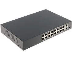 Apti Tinklo šakotuvas 10/100MBps 16 jungčių POE + 2 jungtys 10/100/1000MBps (HT1612)
