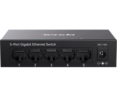 Šakotuvas Tenda TEG1005D tinklo jungiklis Nevaldomas Gigabit Ethernet (10/100/1000) Pilkas