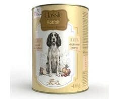 SYTA MICHA Classic Mono triušiena with rutabaga - wet dog food - 400g