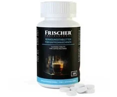 Kavos aparatas Cleaning tablets for kavos machines Frischer 100 pieces blister pack 1.3 g 16 mm diameter