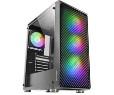 „tacens Mars Gaming MC-F Juodas“, ATX žaidimų pusiau bokštas, grūdinto stiklo langas, metalinis tinklelio priekis, 4x 120 mm ARGB ventiliatoriai
