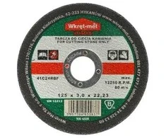 Wkret Met Klimas Korundo diskas akmeniui pjauti TCK-12530 125 mm Pjaustytas su klimais