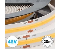 8W/m LED COB juosta NEXTEC, 480LED/m, 48V, 4000K, IP20, 20m ritė