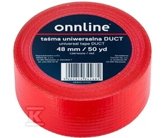 Onnline INTERNETINĖ JUOSTA 48MM/50YD RAUDONAS VADAS