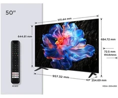 TCL P6K 50P6K Televizorius 127 cm (50") 4K Ultra HD Smart TV Wi-Fi Metalinis