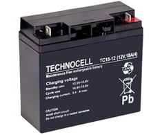 Technocell Nereikalaujantis priežiūros AGM akumuliatorius 18Ah 12V Technocell 18TC