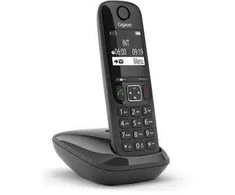 Gigaset AS690 analoginis / DECT telefonas, skambinančiojo vardas ir ID, juodas