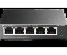 Maršrutizatorius TP-LINK | 5 prievadų Gigabit Easy Smart Switch su 4 prievadų PoE+ | TL-SG105MPE | Tvarkoma L2 | Darbalaukis | 60 mėn.