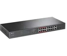 Šakotuvas TL-SL1218MP jungiklis PoE TP-Link 16xFE (16xPoE) 2xGE 2xSFP (Combo)