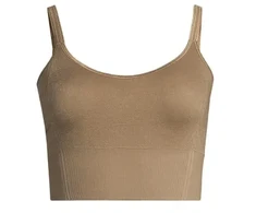 Top damski CASALL Shiny Seamless Rib Top spalva žalia - S