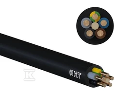 Śląsk kabelis Įžeminimo maitinimo kabelis YKY 5x6mm2 0,6/1kV būgnas NKT 112271059D0500