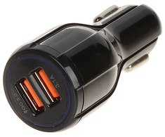 TST AUTOMOBILINIS ĮKROVIKLIS USB 5V/3.1A/2XUSB-QUICK3.0/CAR