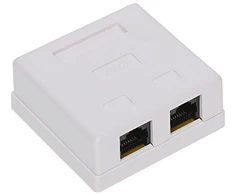TST GNIAZDO KOŃCOWE RJ45-2G1/6 PODWÓJNE