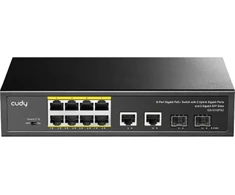 Šakotuvas 10 prievadų komutatorius CUDY GS1010PS2