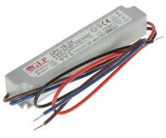 Bikuvalt 18W LED Maitinimo šaltinis GLP 24V IP67