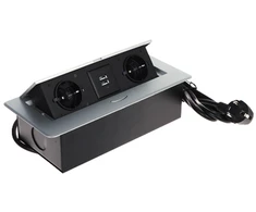 EnerGenie BALDŲ MAITINIMO JUOSTA FPS-2S2U/CABLE (2 LIZDAI + 2 USB)