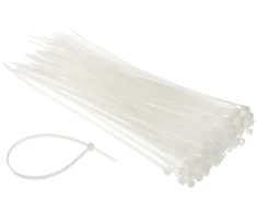 Spacetronik Užtraukiami kabelių dirželiai 250x4,2mm 100vnt., balti