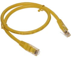 Oem Patchcord kabelis UTP 8c kištukas-kištukas 0.5 m CCA geltona cat.6e