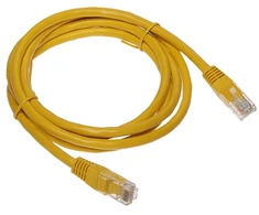 Oem Patchcord kabelis UTP 8c kištukas-kištukas 1.5 m CCA geltona cat.6e