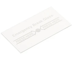 Delta Opti ATSARGINIS LANGELIS PW-C1/GLASS FOR EMERGENCY DOOR RELEASE BUTTONS