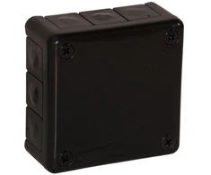 Tuščia ant paviršiaus montuojama dėžutė su 12 įvadų VIPLAST VP-41 Juodas IP55 98x98x42mm 041-05