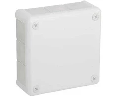 Tuščia ant paviršiaus montuojama dėžutė su 12 įvadų VIPLAST VP-51 Baltas IP55 118x118x46mm 051-01