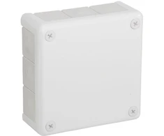 Tuščia ant paviršiaus montuojama dėžutė su 12 įvadų VIPLAST VP-51 Baltas IP55 118x118x46mm 051-01