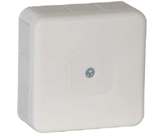 Tuščia ant paviršiaus montuojama dėžutė su 12 įvadų VIPLAST VP-31 Baltas IP55 85x85x37mm 031-01