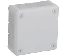 Tuščia ant paviršiaus montuojama dėžutė su 12 įvadų VIPLAST VP-41 Baltas IP55 98x98x42mm 041-01
