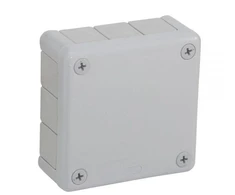 Tuščia ant paviršiaus montuojama dėžutė su 12 įvadų VIPLAST VP-41 Pilkas IP55 98x98x42mm 041-03
