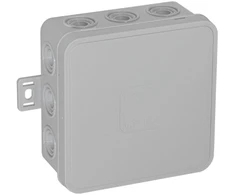 Tuščia ant paviršiaus montuojama dėžutė su 12 įvadų VIPLAST V7 click Pilkas IP54 100x100x41mm 037-03