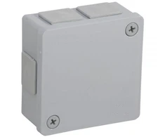 Tuščia ant paviršiaus montuojama dėžutė su 6 įvadais VIPLAST VP-22 Pilkas IP55 86x86x40mm 022-03