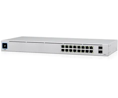 Šakotuvas Ubiquiti USW-16-POE | Komutatorius | UniFi, 16x RJ45 1000Mb/s, 8x PoE+, 2x SFP